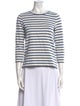 A.P.C. Striped Crew Neck Top