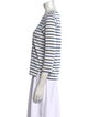 A.P.C. Striped Crew Neck Top