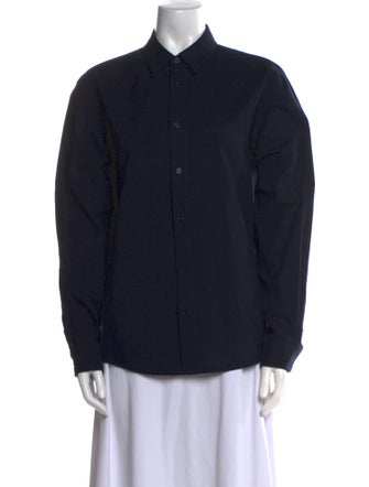 A.P.C. Long Sleeve Button-Up Top