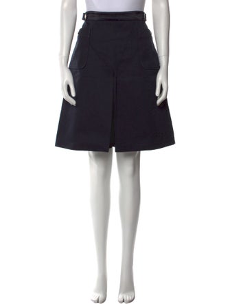 A.P.C. Pleated Accents Knee-Length Skirt