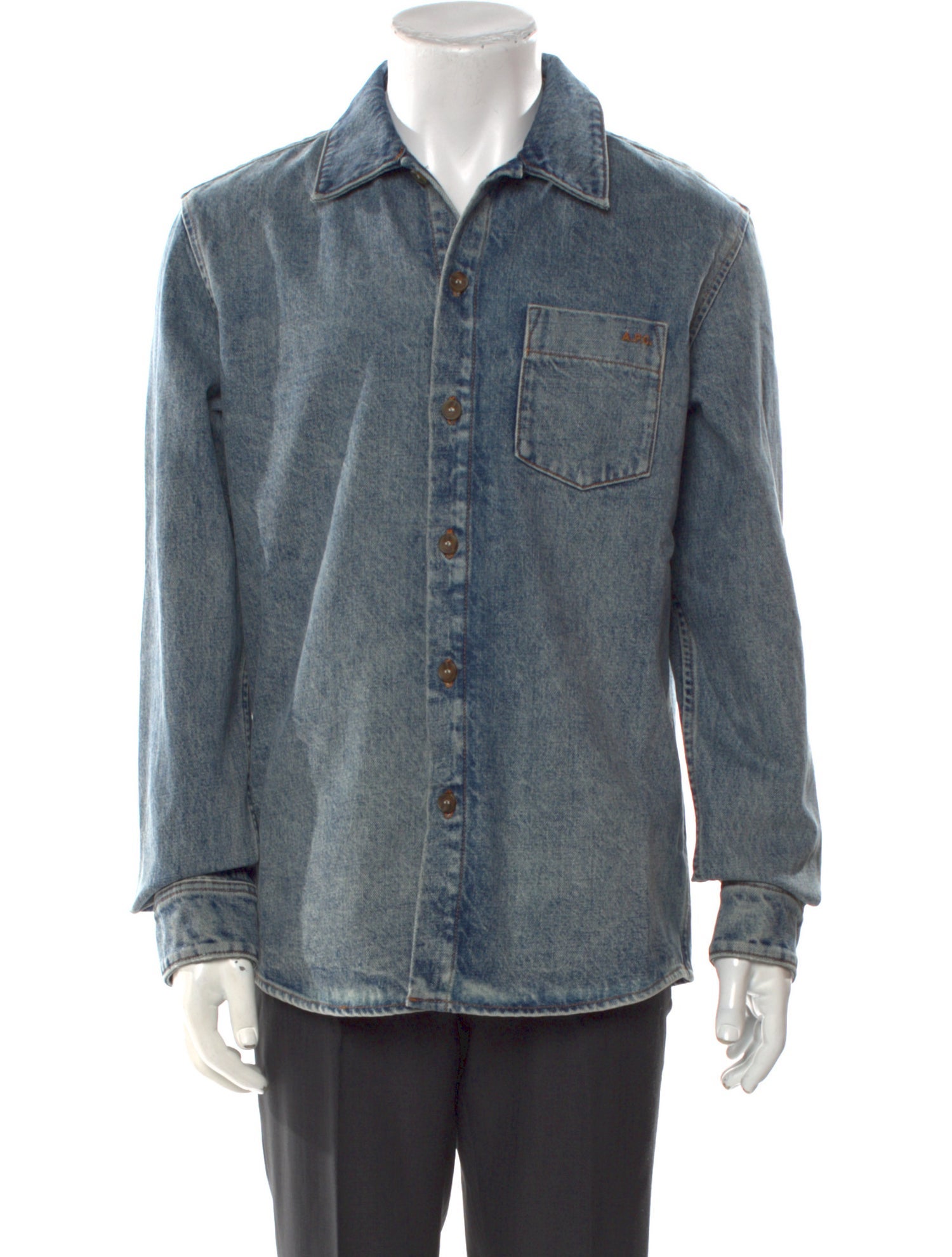 A.P.C. Long Sleeve Denim Shirt w/ Tags