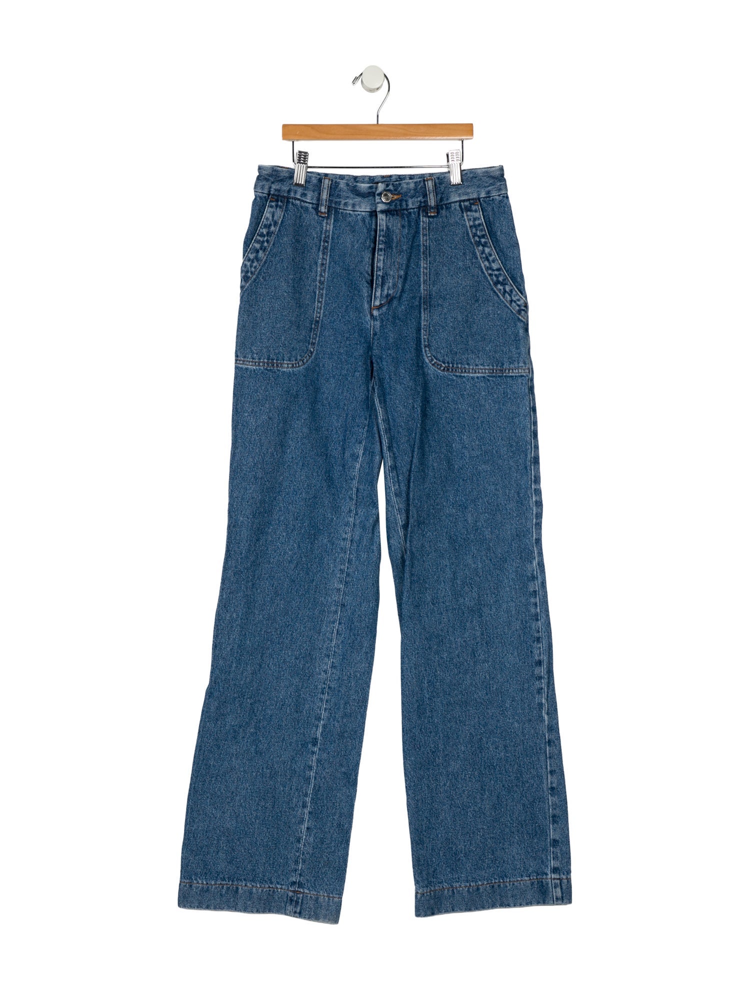 A.P.C. Mid-Rise Wide Leg Jeans