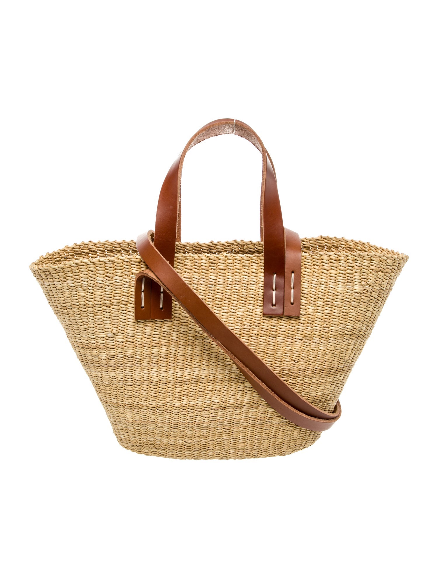 A.P.C. Raffia Top Handle Bag