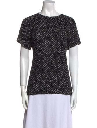 A.P.C. Polka Dot Print Crew Neck T-Shirt