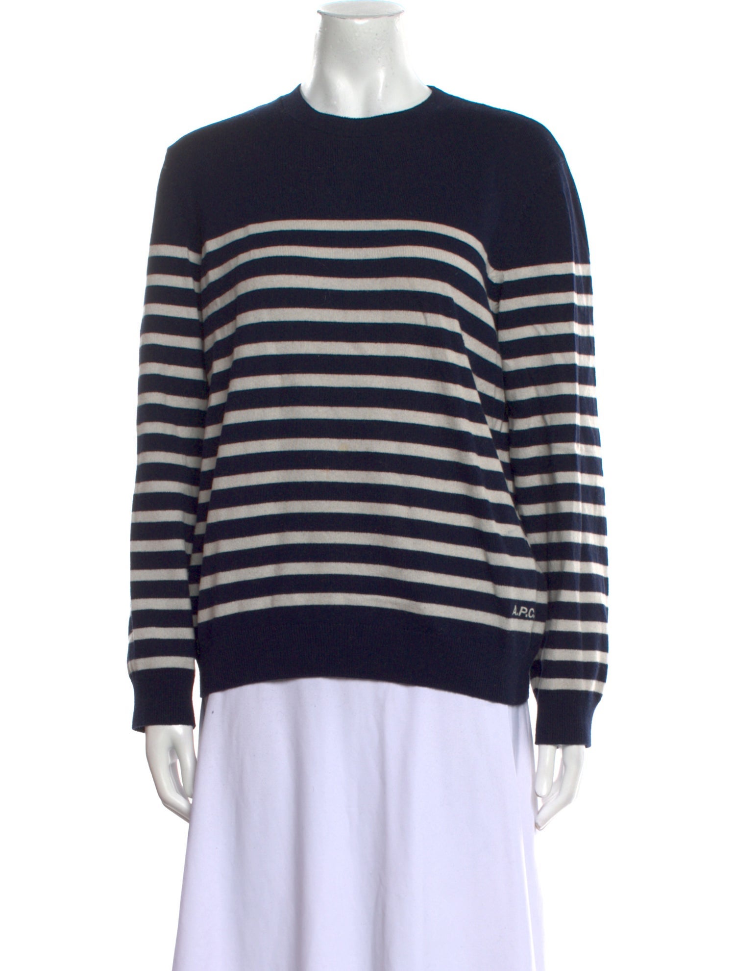 A.P.C. Striped Crew Neck Sweater