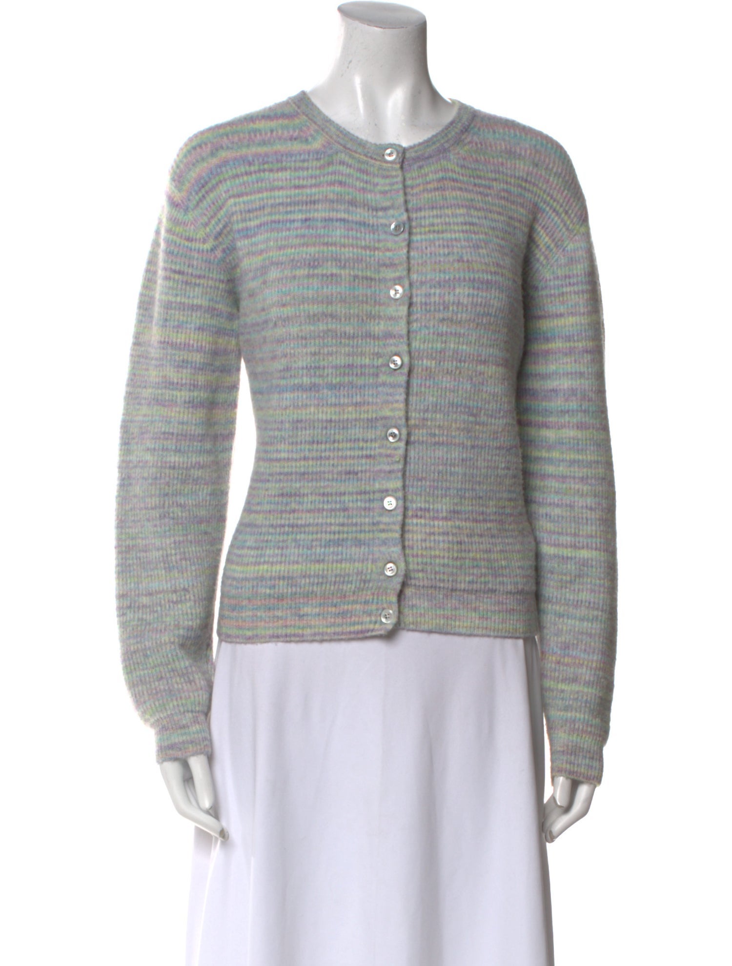 A.P.C. Plaid Print Crew Neck Sweater