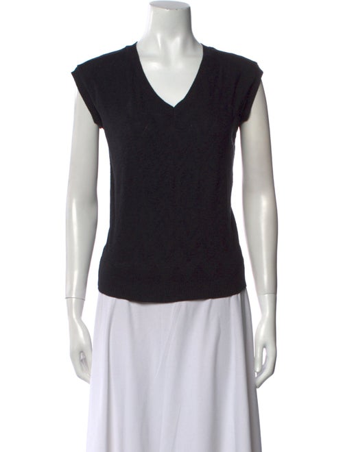 A.P.C. V-Neck Short Sleeve Top