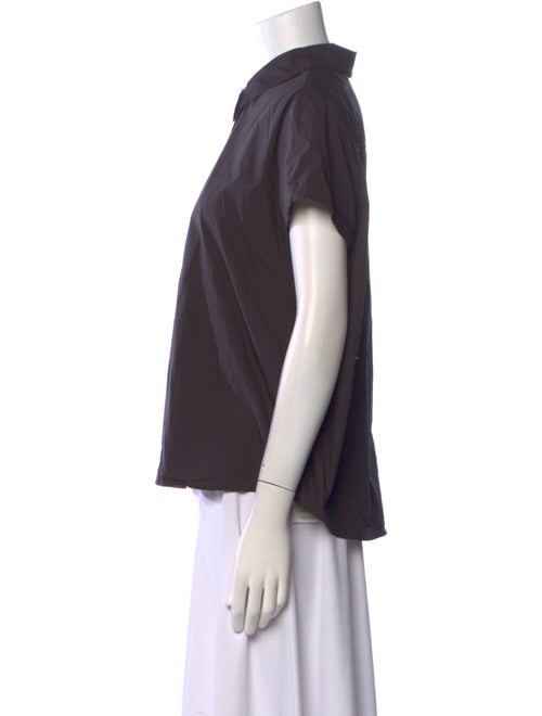 A.P.C. Short Sleeve Button-Up Top