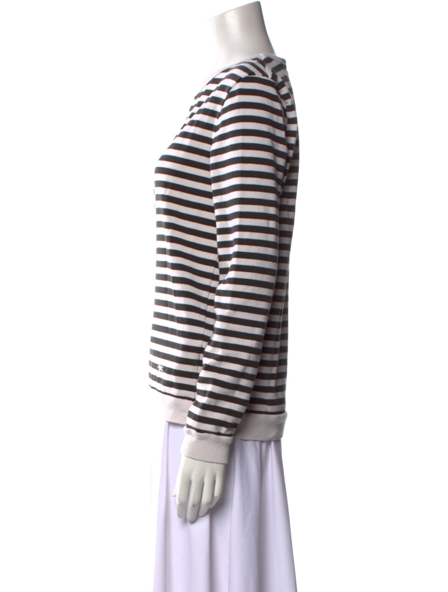 A.P.C. Striped Crew Neck Sweatshirt