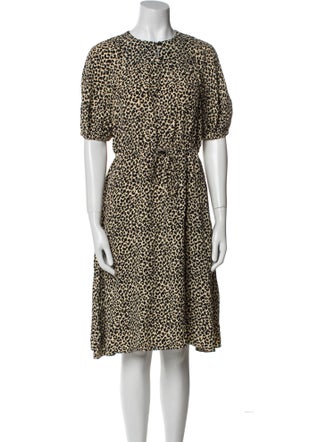 A.P.C. Printed Knee-Length Dress