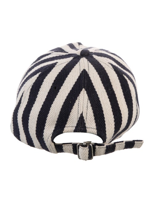 A.P.C. Striped Canvas Baseball Cap