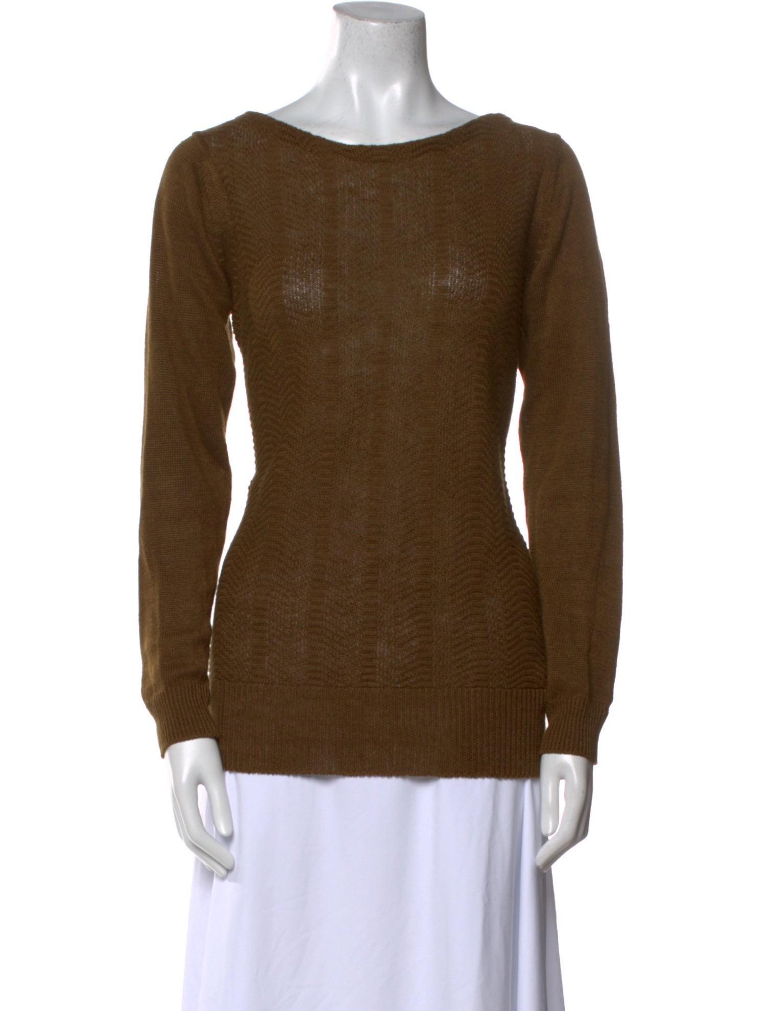 A.P.C. Linen Bateau Neckline Top