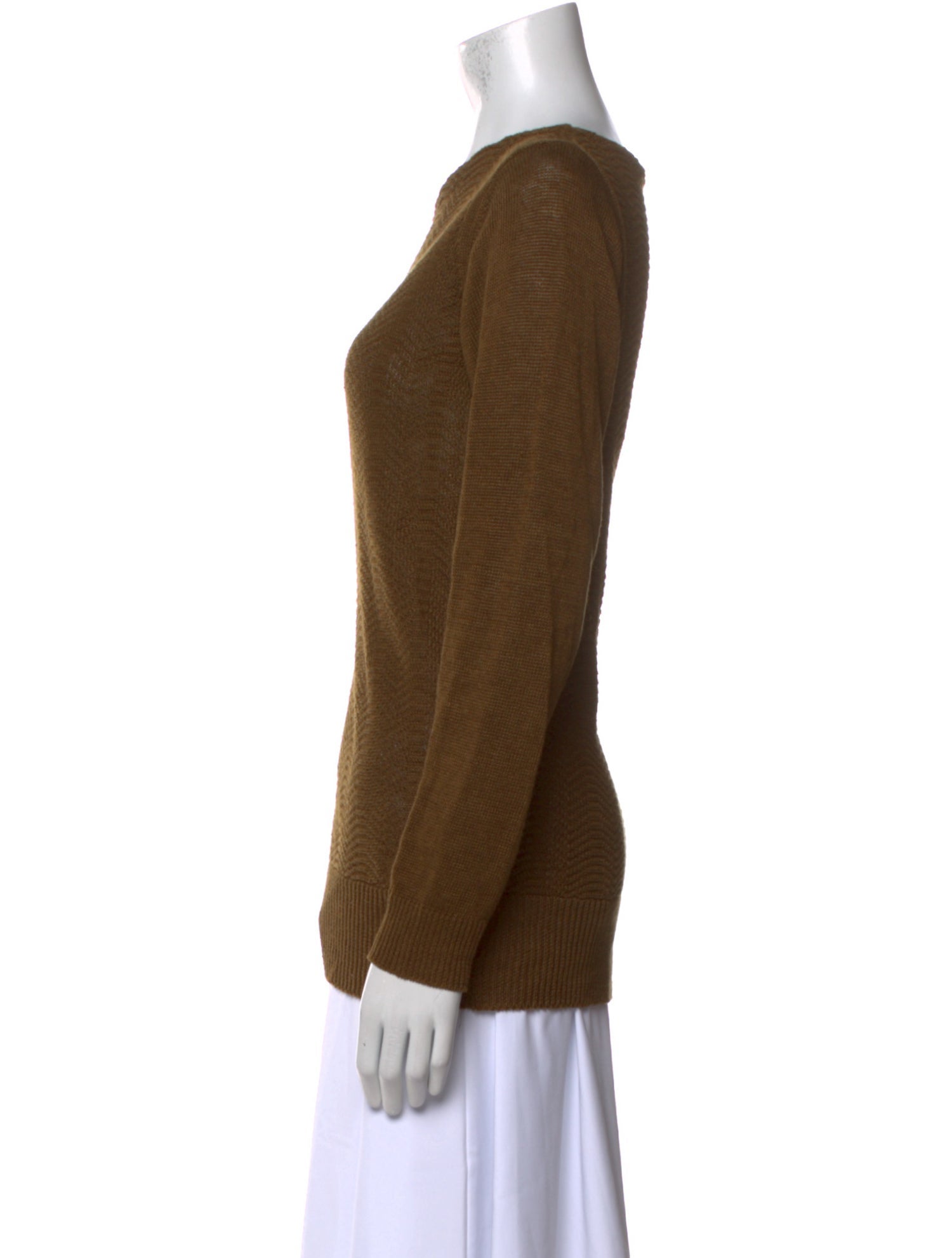 A.P.C. Linen Bateau Neckline Top