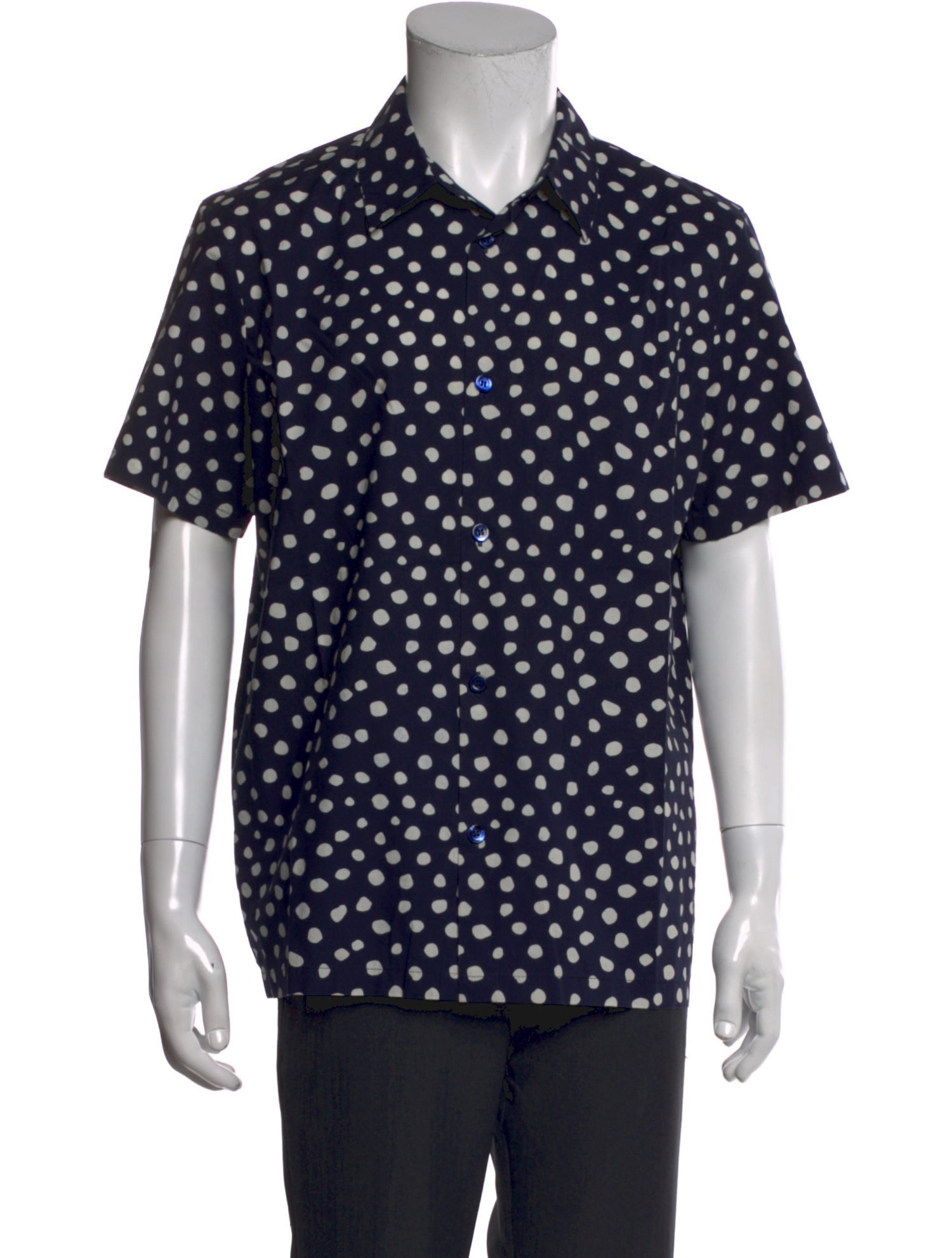 A.P.C. Polka Dot Print Short Sleeve Shirt