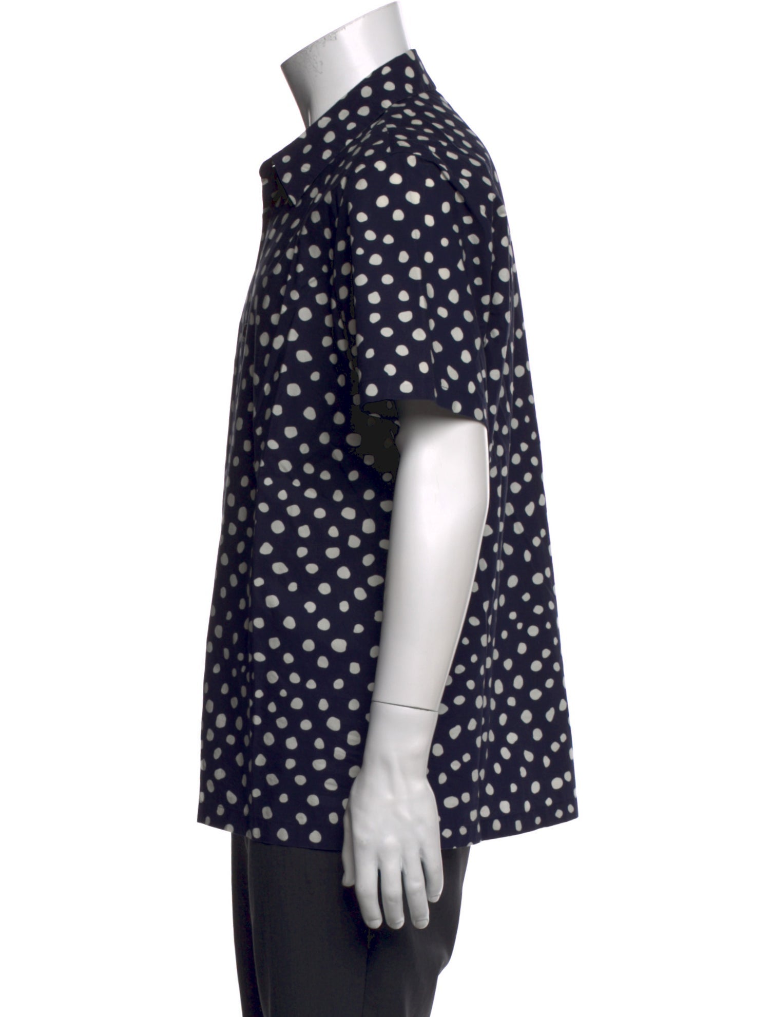 A.P.C. Polka Dot Print Short Sleeve Shirt
