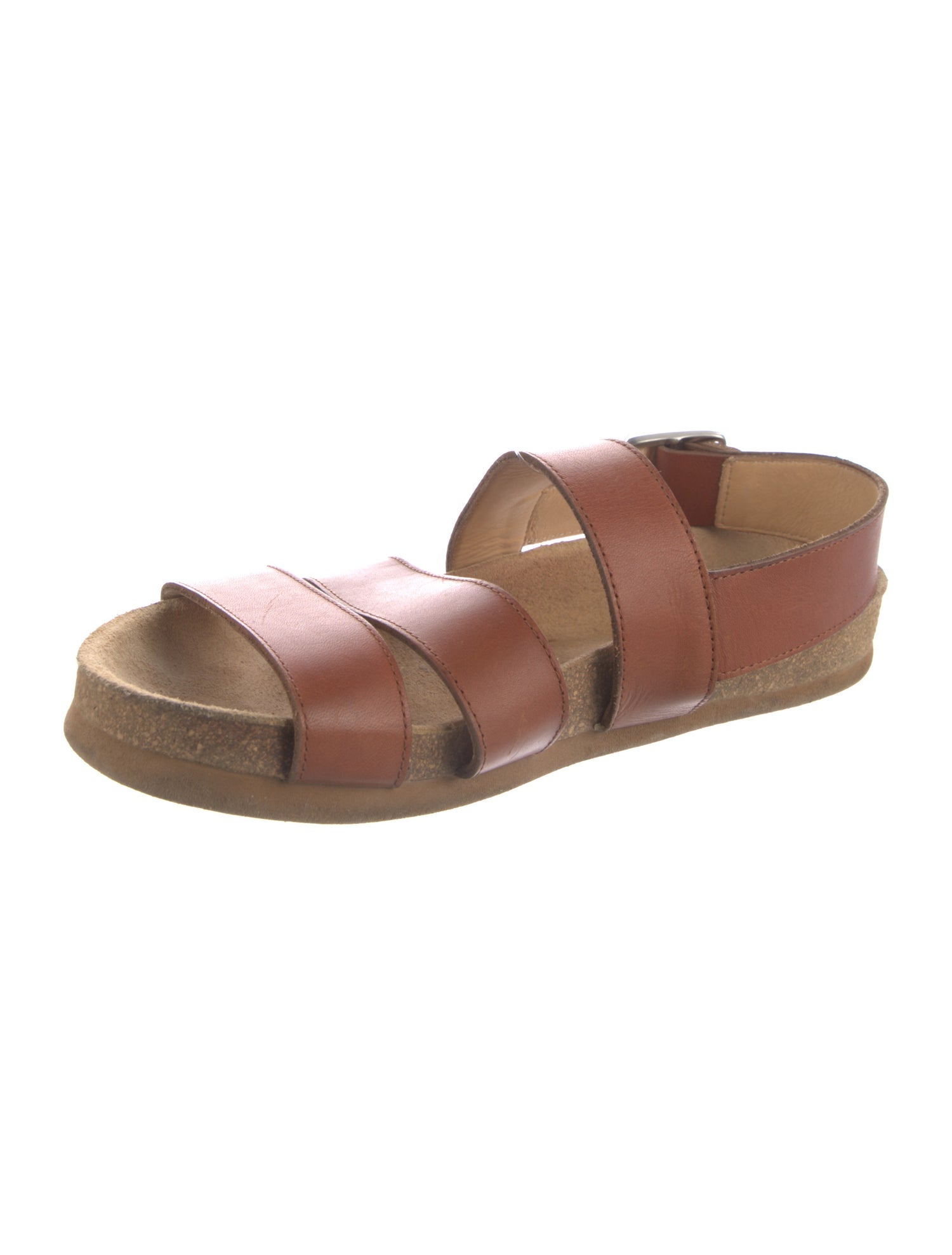 A.P.C. Leather Slingback Sandals