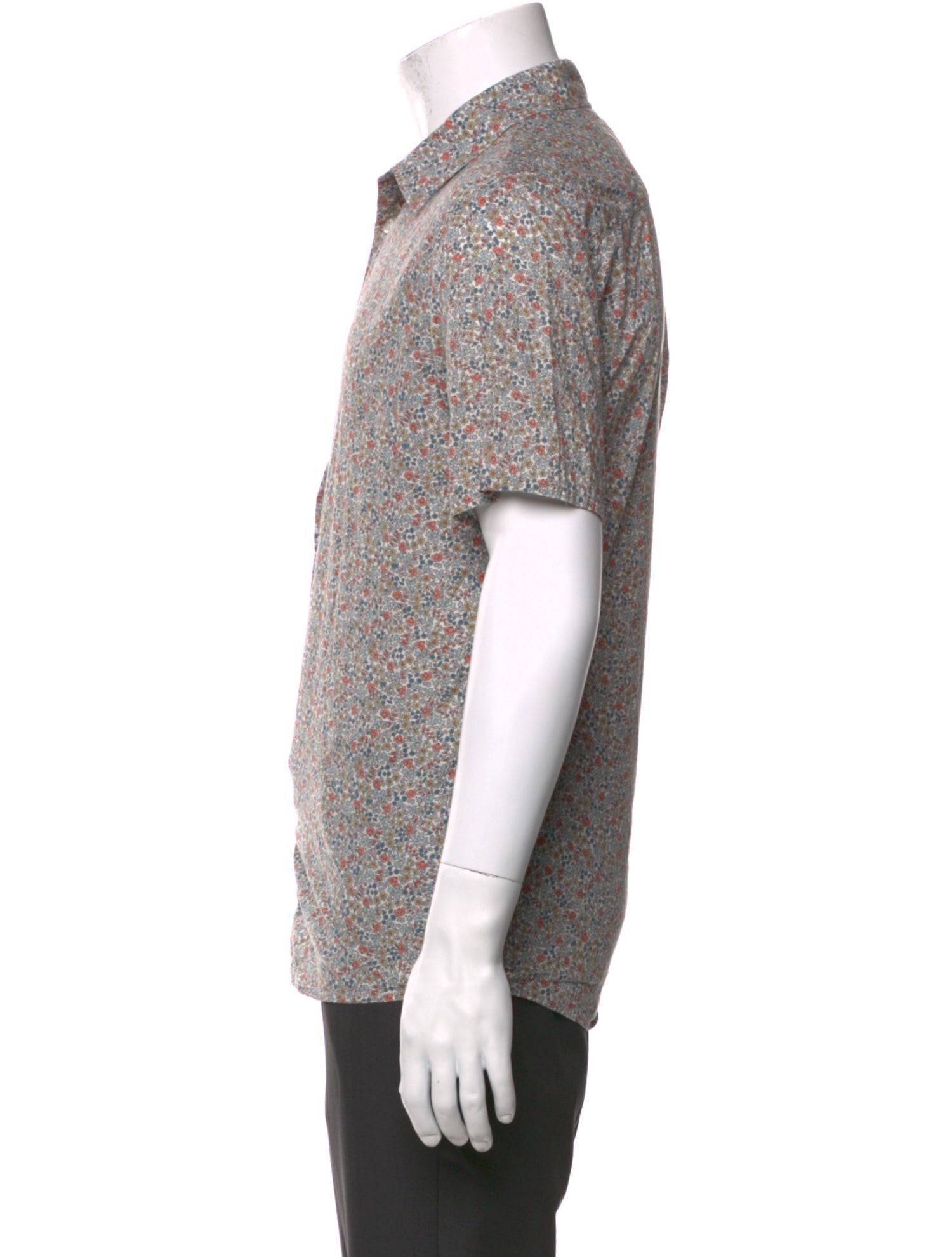 A.P.C. Floral Print Short Sleeve Shirt