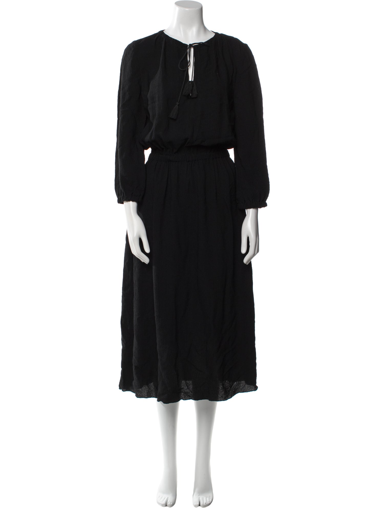 A.P.C. V-Neck Midi Length Dress