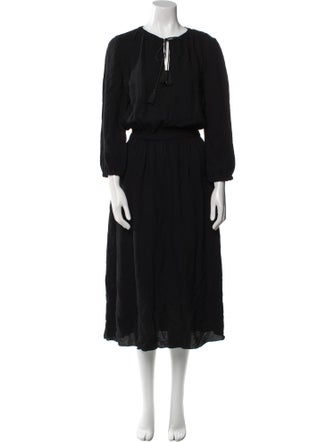 A.P.C. V-Neck Midi Length Dress