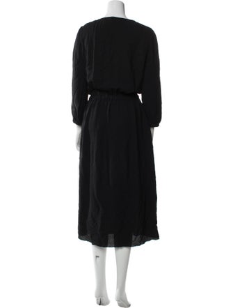 A.P.C. V-Neck Midi Length Dress