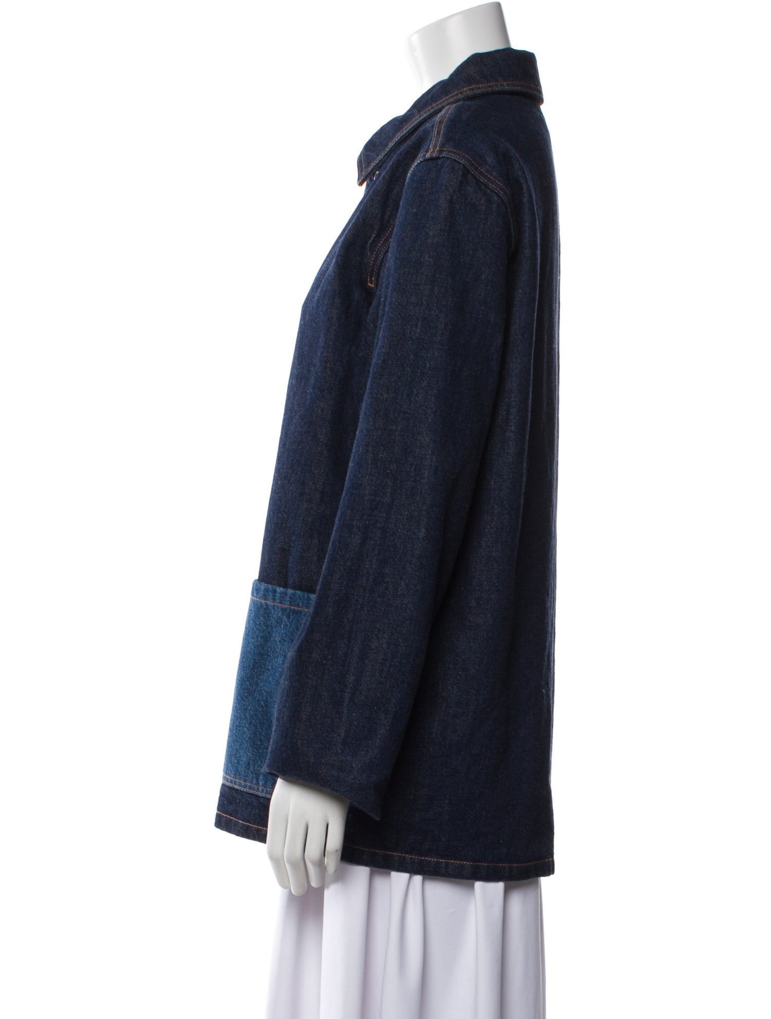 A.P.C. Plaid Print Denim Jacket