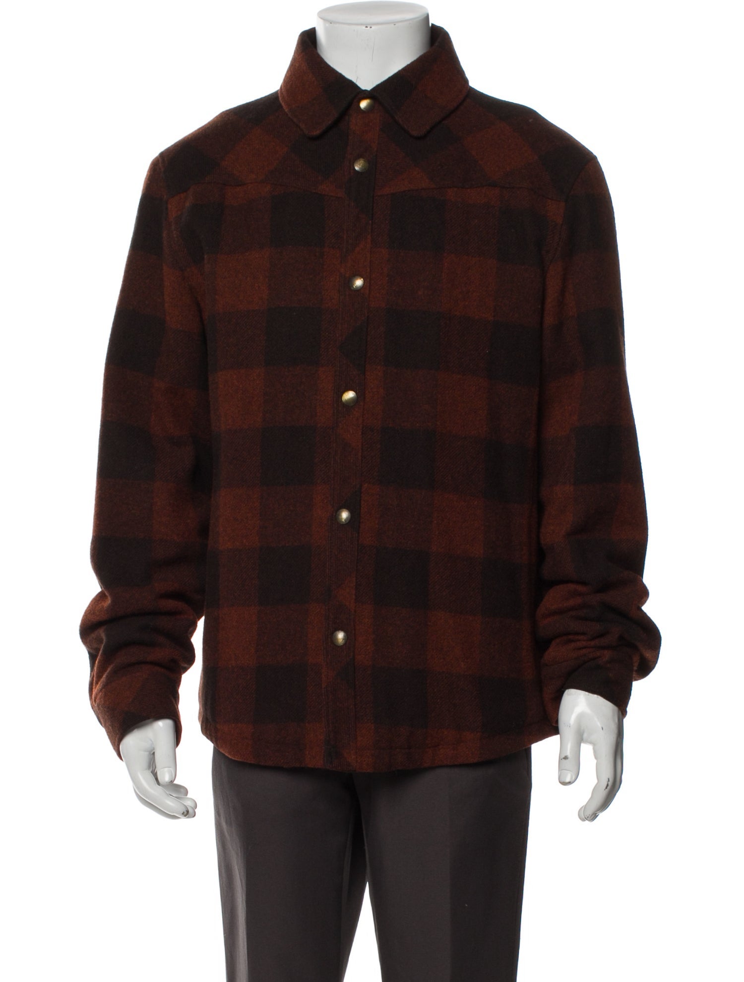 A.P.C. Wool Plaid Print Jacket