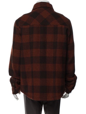 A.P.C. Wool Plaid Print Jacket