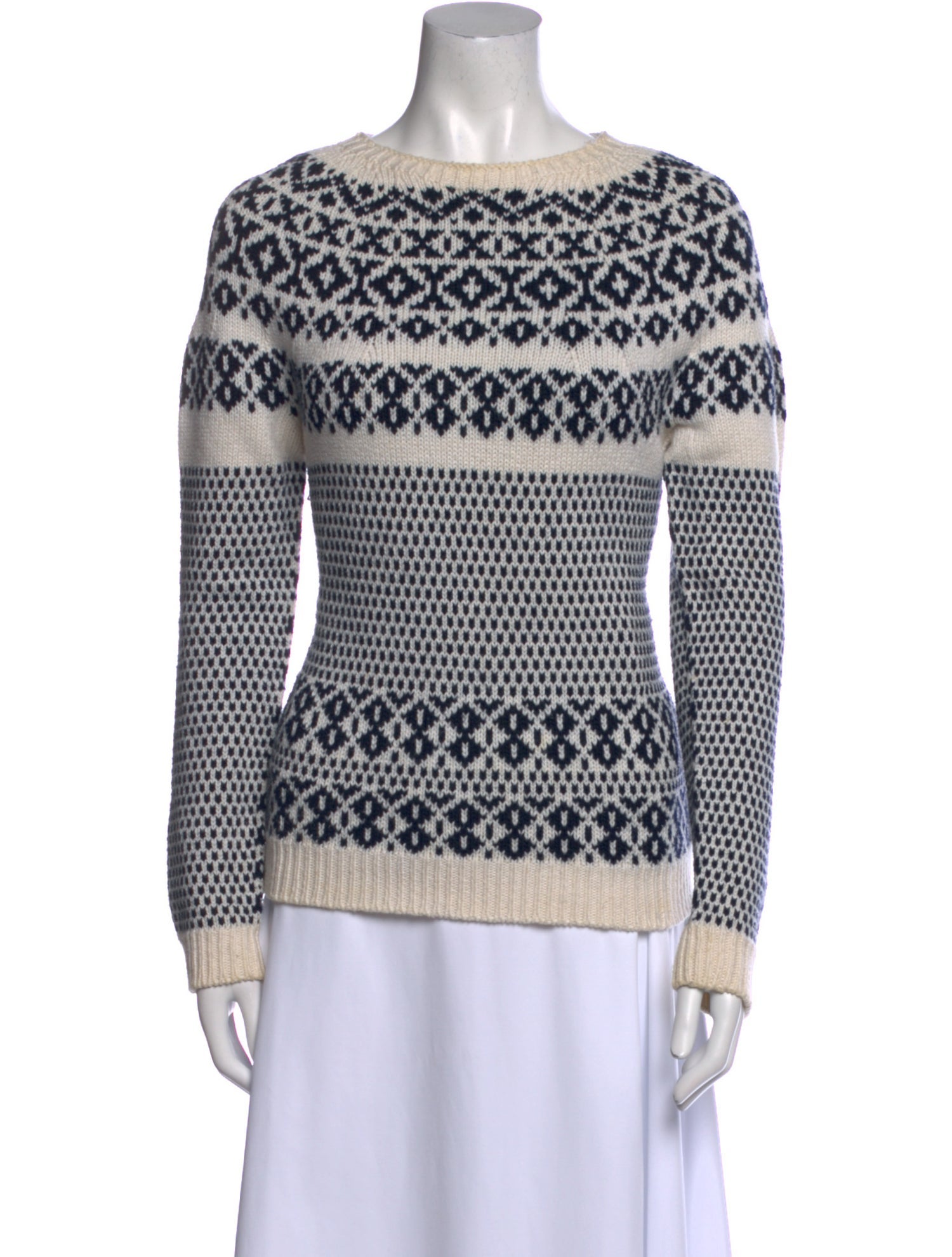A.P.C. Printed Bateau Neckline Sweater