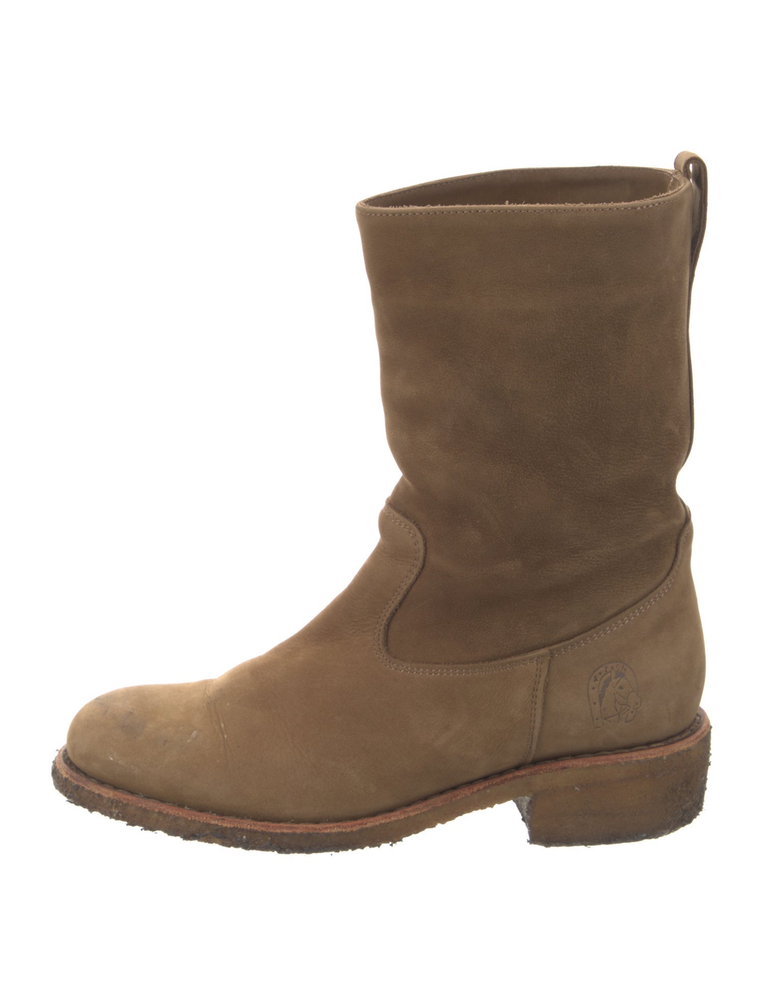 A.P.C. Suede Moto Boots