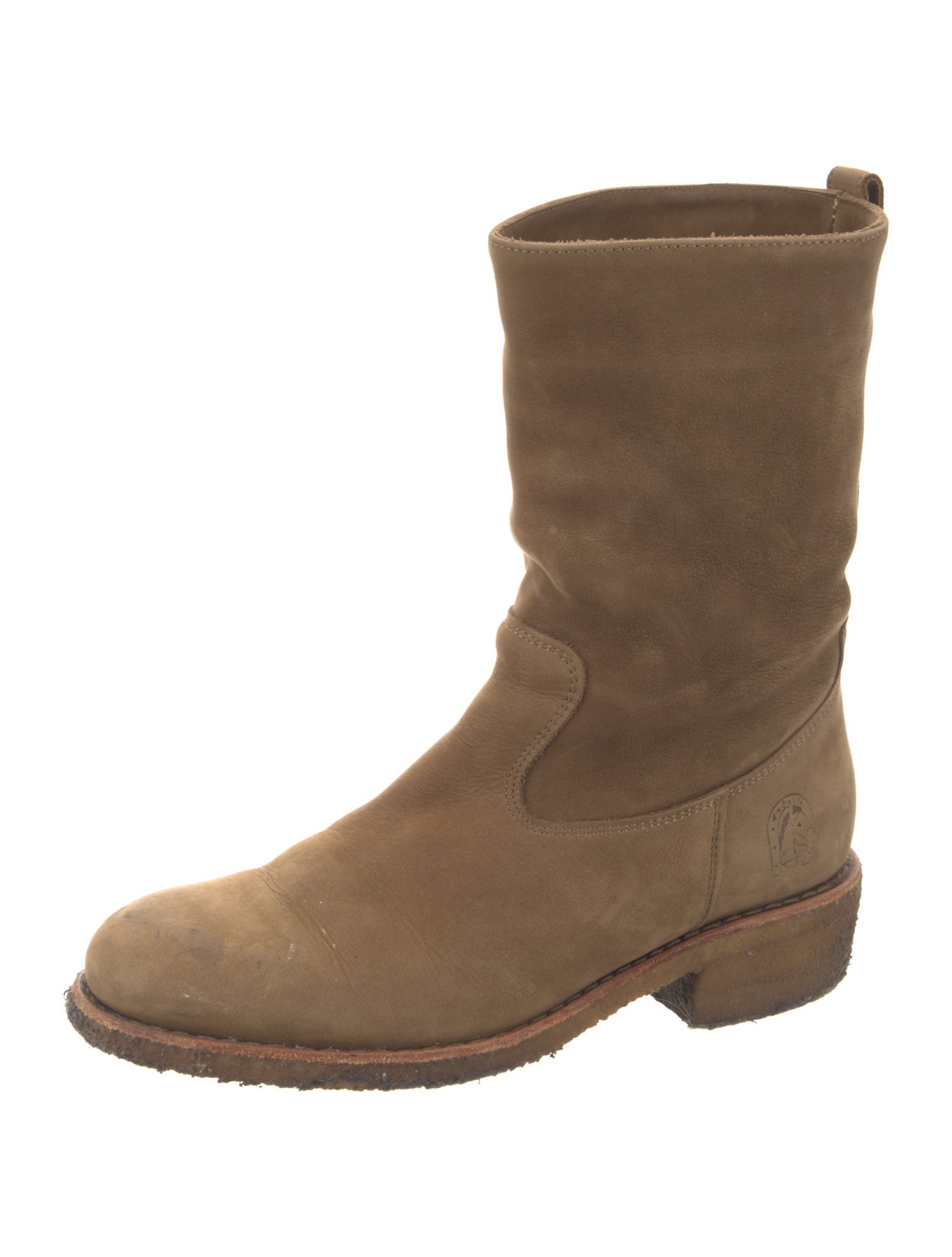 A.P.C. Suede Moto Boots