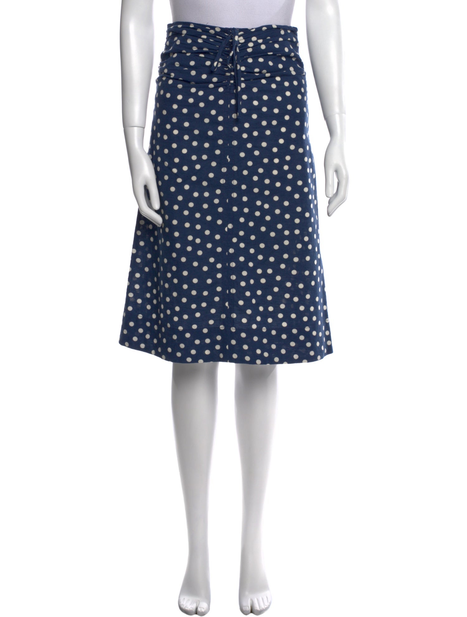 A.P.C. Polka Dot Print Knee-Length Skirt