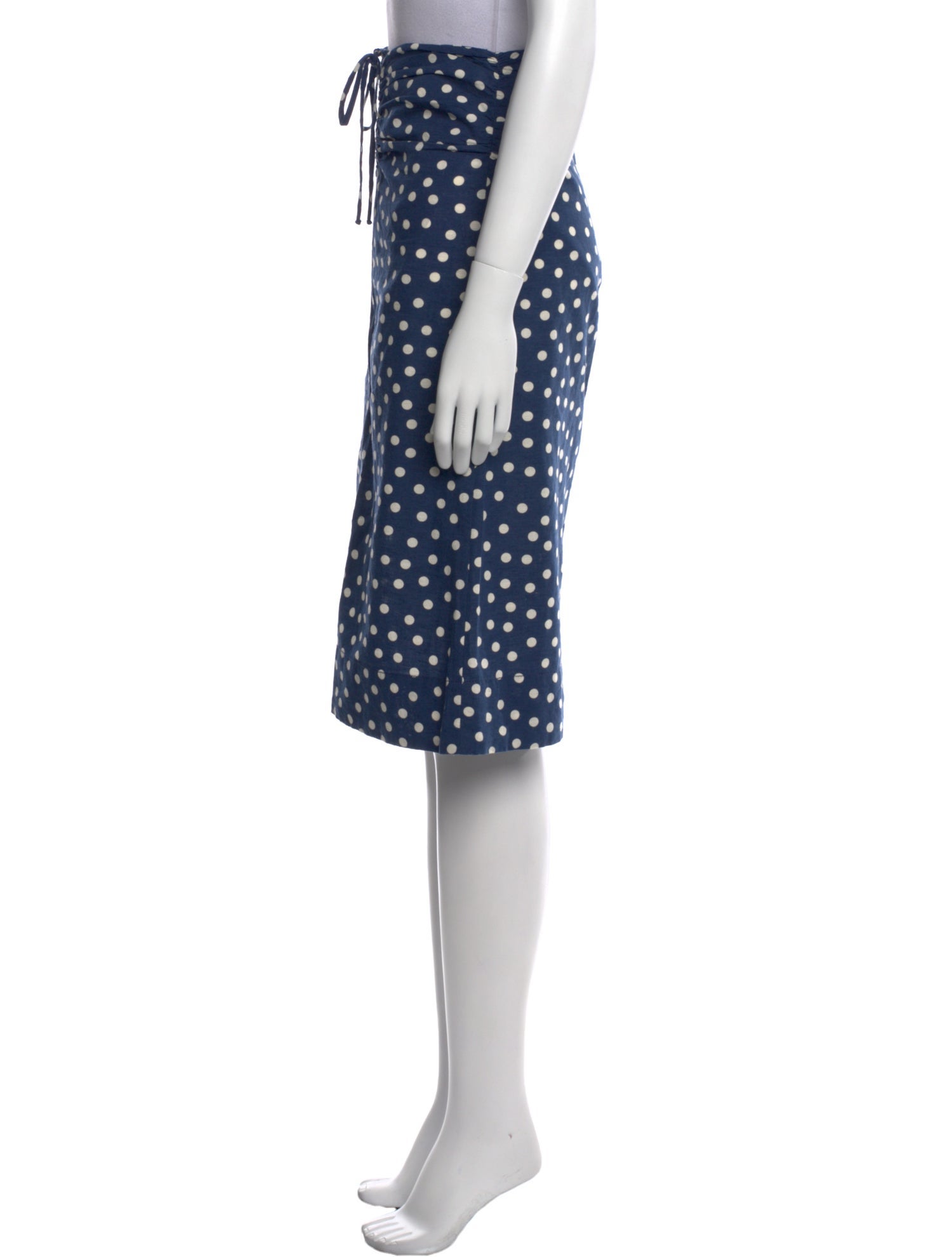 A.P.C. Polka Dot Print Knee-Length Skirt