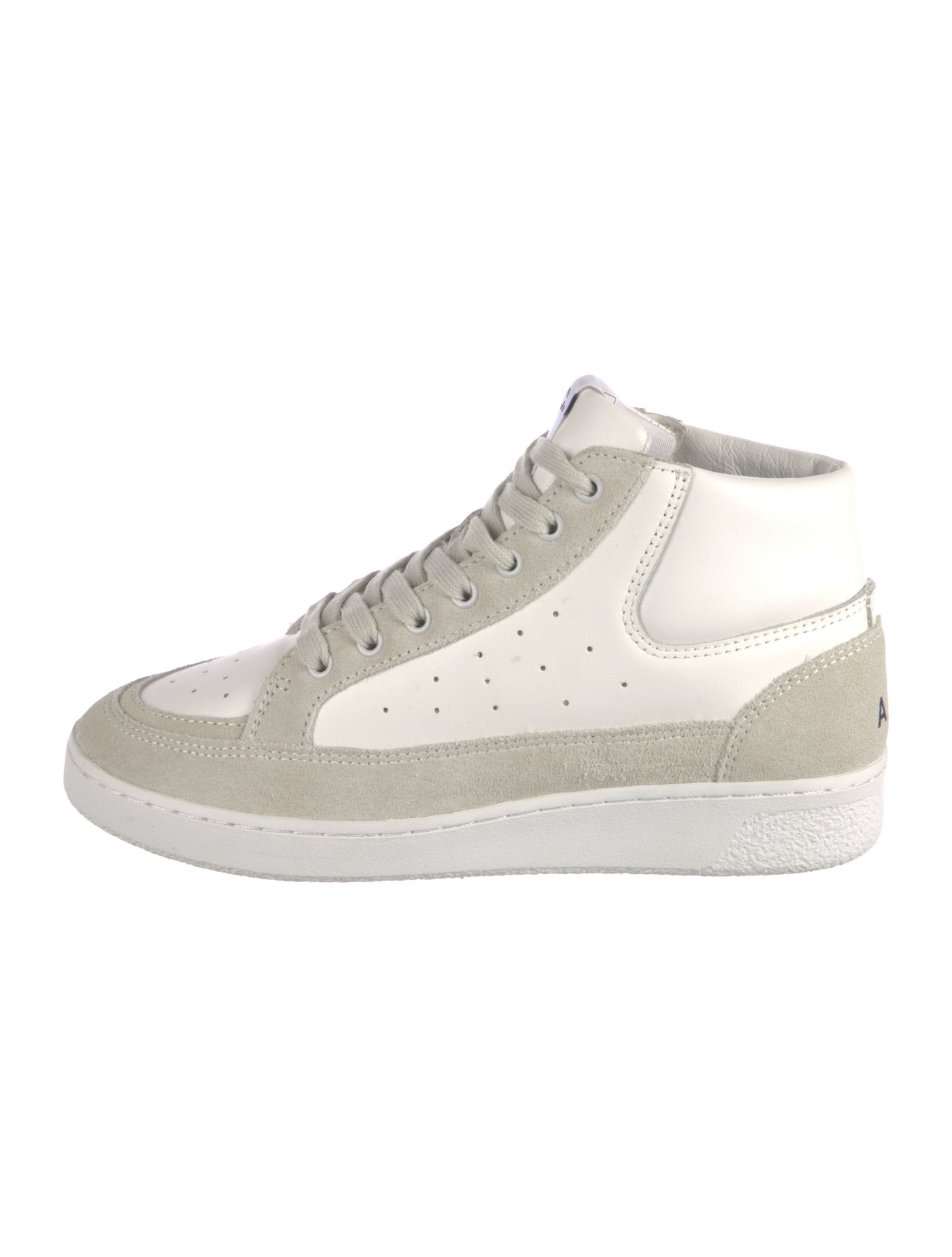 A.P.C. Leather Colorblock Pattern Sneakers