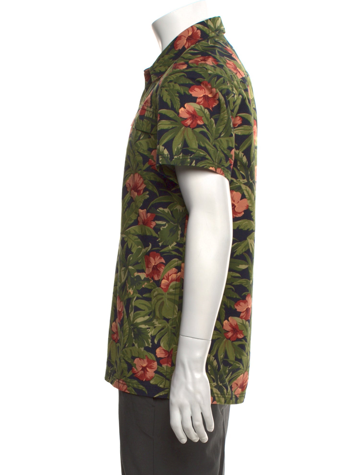 A.P.C. Floral Print Short Sleeve Shirt