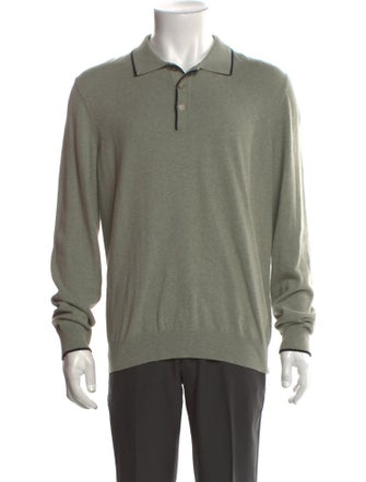 A.P.C. Collar Long Sleeve Polo Sweater