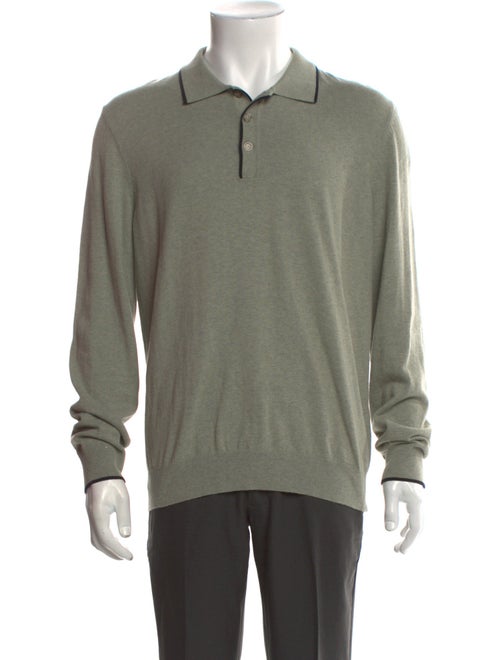 A.P.C. Collar Long Sleeve Polo Sweater