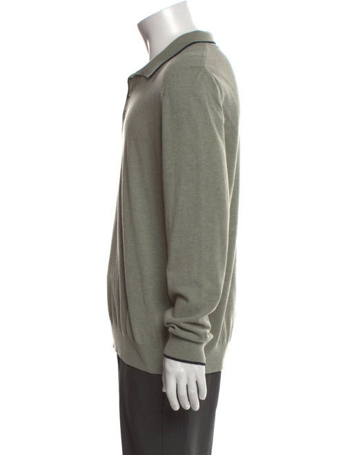 A.P.C. Collar Long Sleeve Polo Sweater