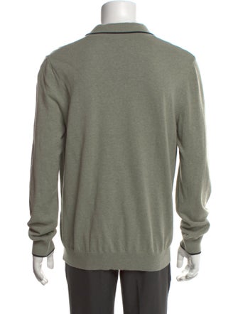 A.P.C. Collar Long Sleeve Polo Sweater