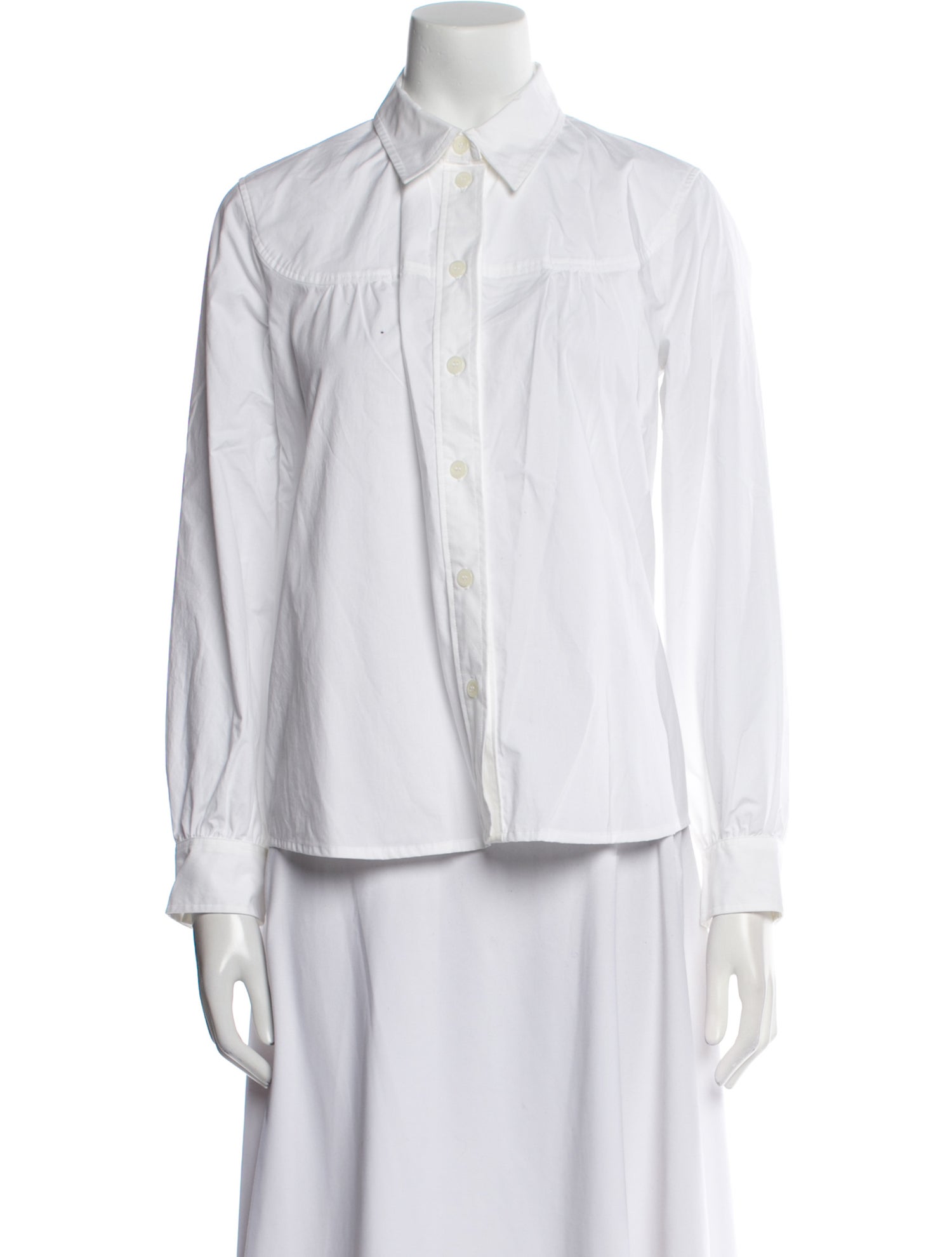 A.P.C. Long Sleeve Button-Up Top