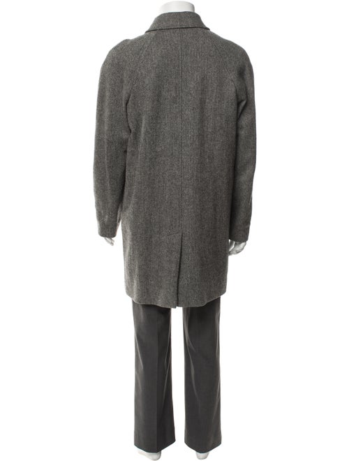 A.P.C. Virgin Wool Tweed Pattern Overcoat