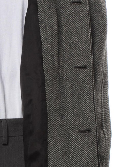 A.P.C. Virgin Wool Tweed Pattern Overcoat