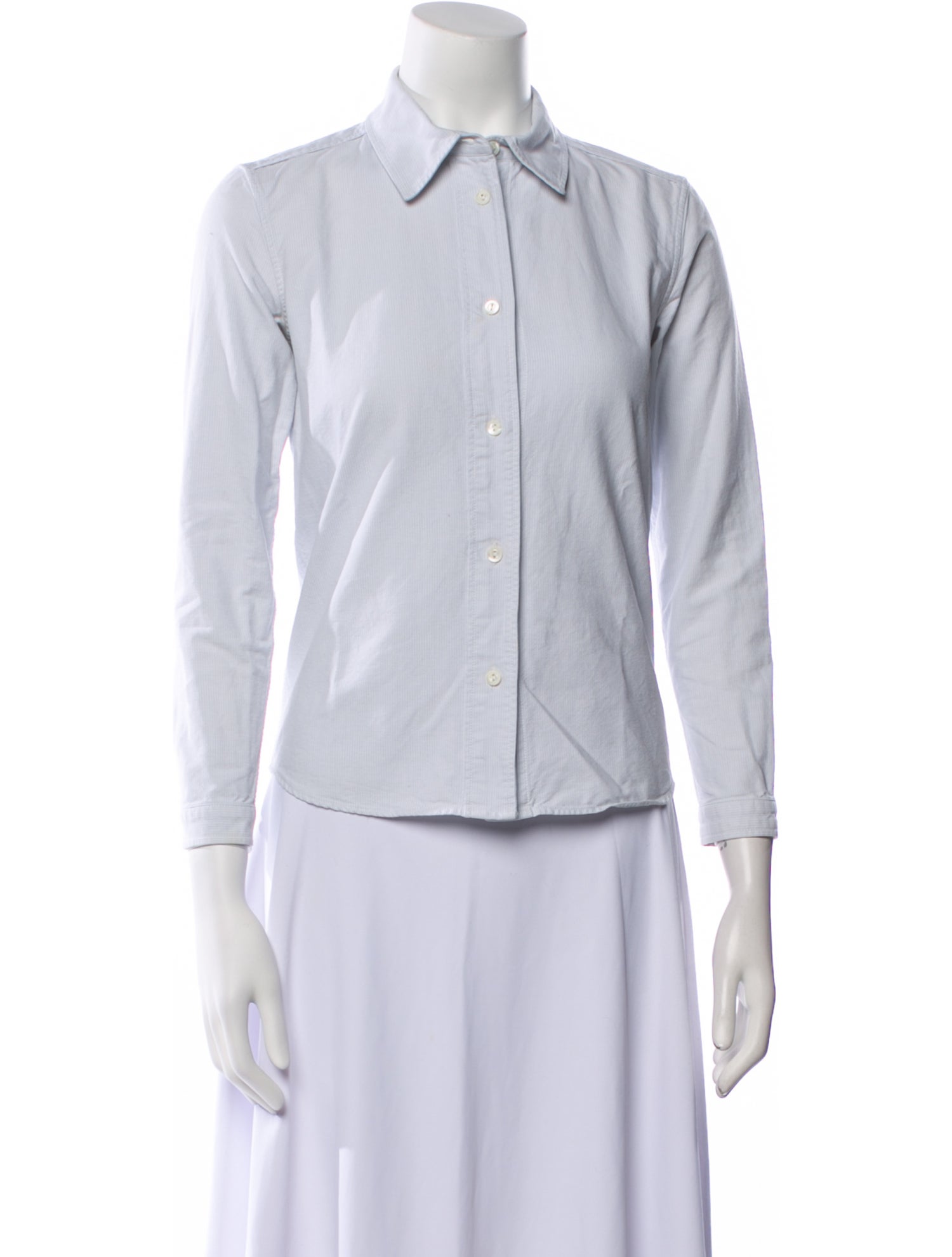 A.P.C. Three-Quarter Sleeve Button-Up Top