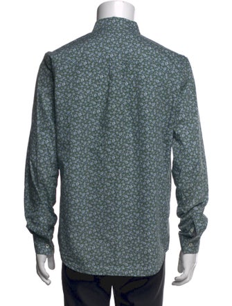 A.P.C. Floral Print Long Sleeve Shirt