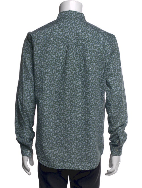 A.P.C. Floral Print Long Sleeve Shirt