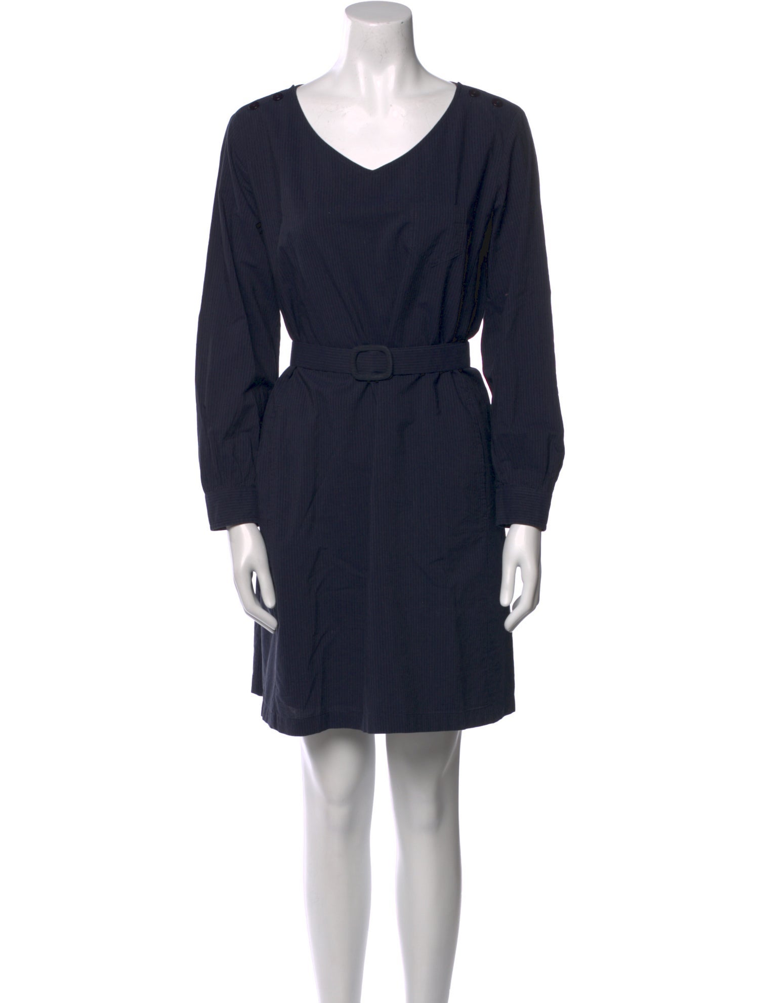 A.P.C. V-Neck Mini Dress