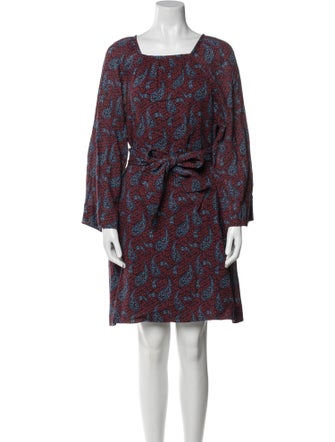 A.P.C. Paisley Print Knee-Length Dress