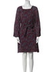 A.P.C. Paisley Print Knee-Length Dress