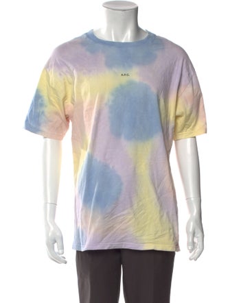 A.P.C. Tie-Dye Print Crew Neck T-Shirt