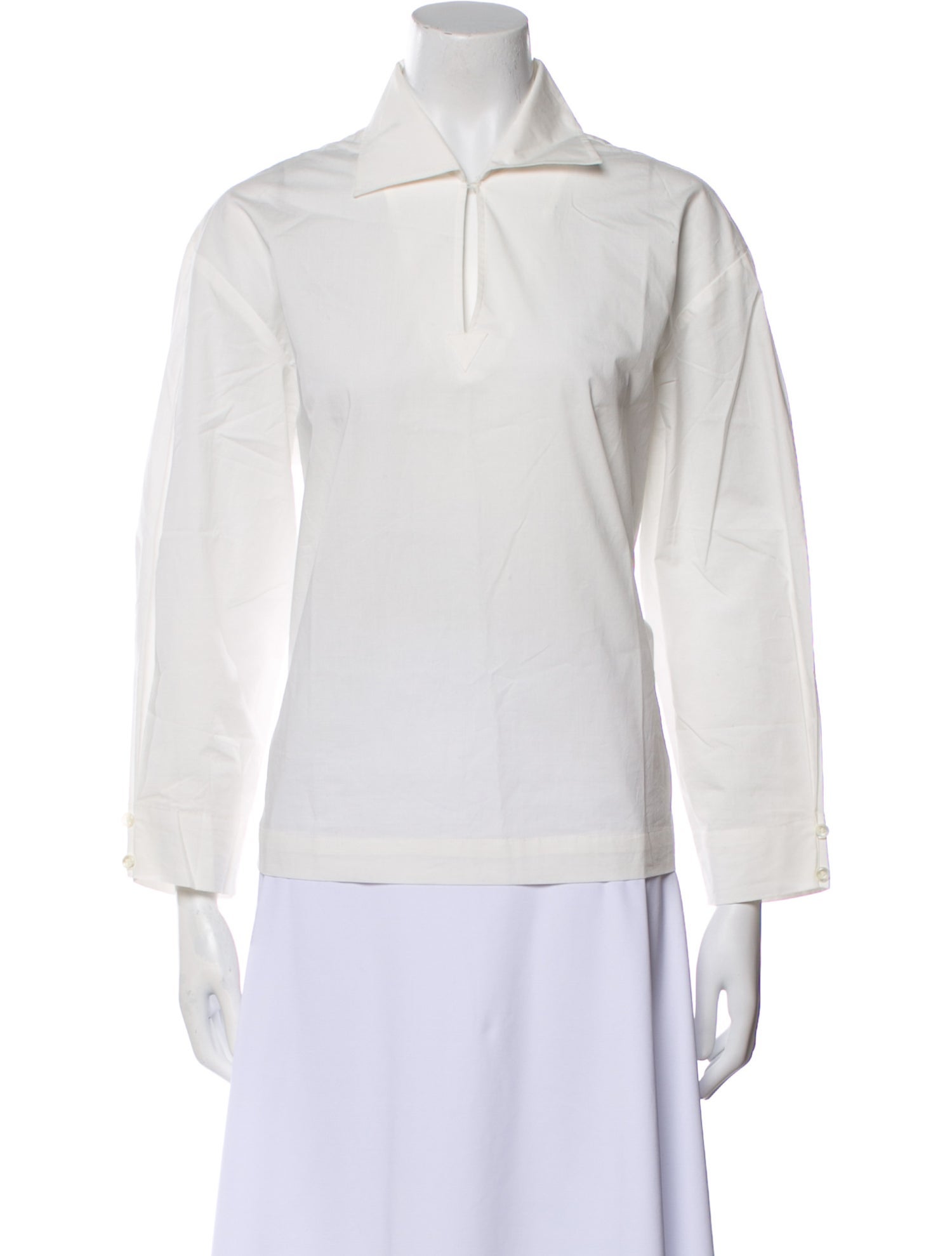 A.P.C. Long Sleeve Button-Up Top