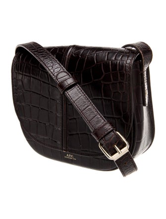 A.P.C. Embossed Leather Crossbody Bag